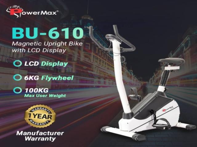 BU-610 Magnetic Upright Bike with LCD Display